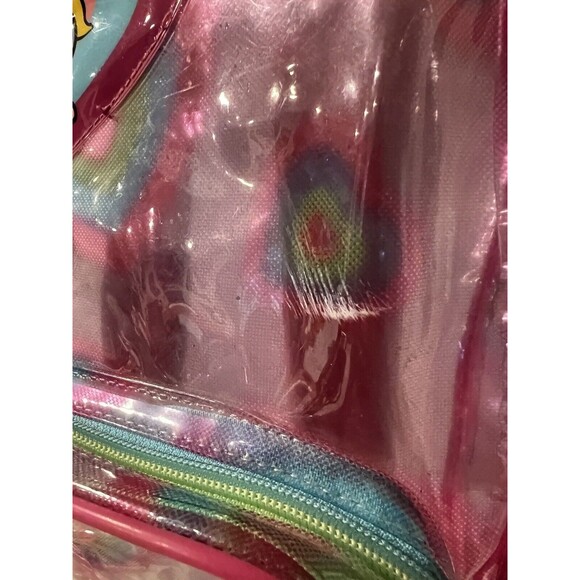 Powerpuff Girls Backpack Clear 2000 Cartoon Network Rainbow Graphics Rare Vtg - Picture 6 of 16